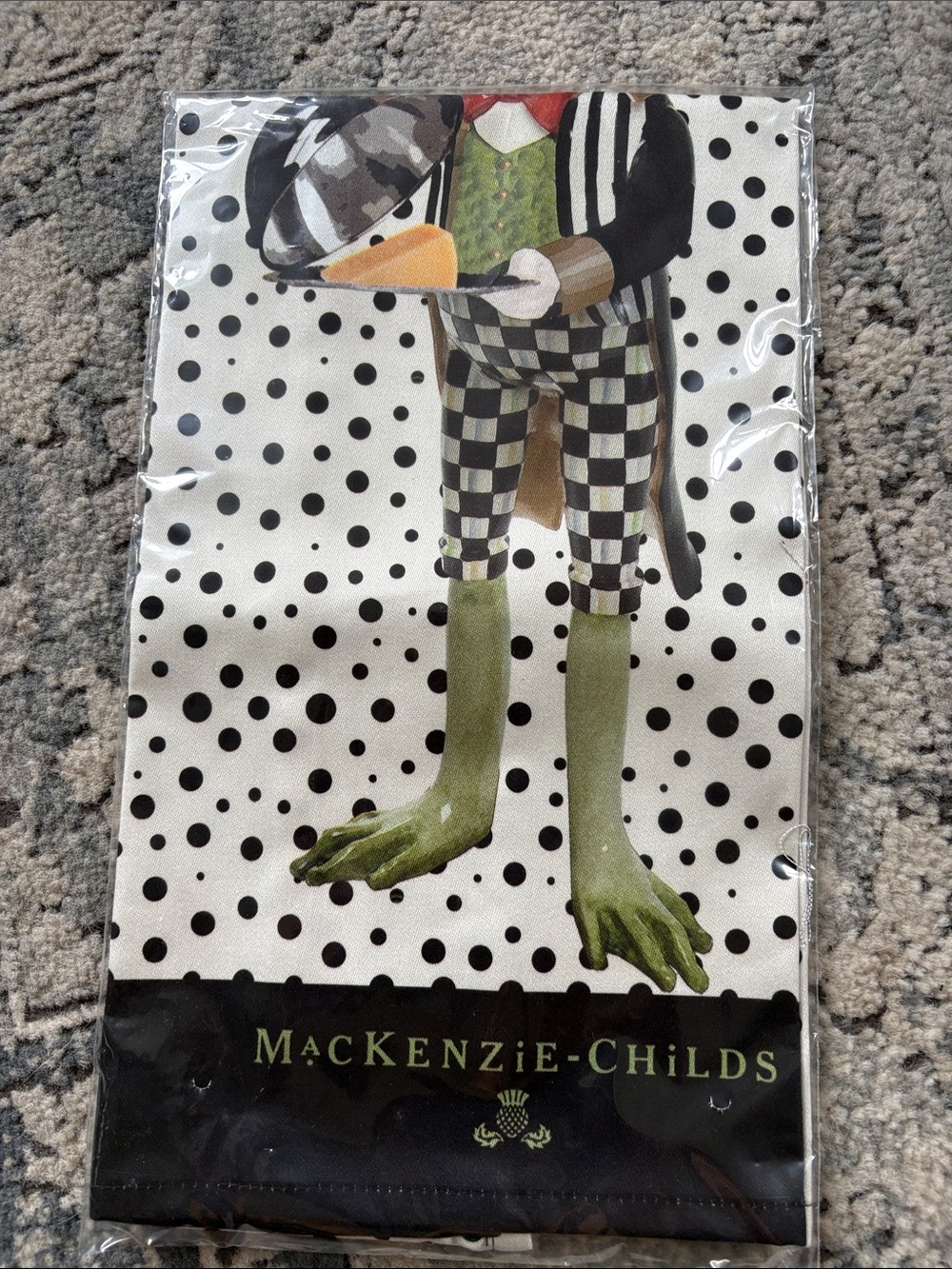 MacKenzie-Childs Fergal Frog Dish Towel NWT